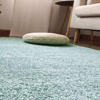 Tapis épais à poils longs, tufté, couleur unie, luxe léger, haut de gamme, en cachemire, enduit de PVC, pour chambre à coucher, salon, chambre d'hôtel, chevet