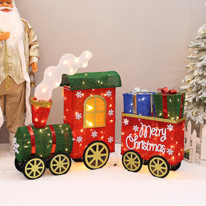 Buzón de Tren en Miniatura 3D Iluminado, Decoraciones Navideñas de Gran Escala con Cartas para Santa Claus - Product Image 2