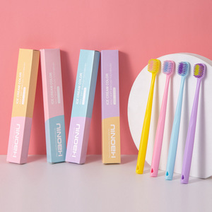 Haoniu Ice Cream Color <b>Toothbrush</b> Soft Bristles Adult Manual Travel <b>Toothbrush</b> - Product Image 3