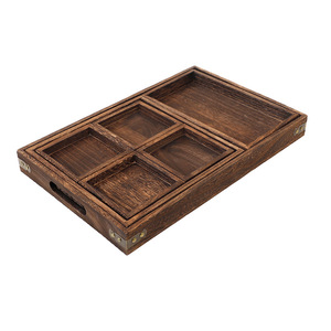 Chinese <b>tea</b> set, wooden <b>tray</b>, vintage <b>tea</b> <b>tray</b> set, paulownia wood patina, <b>tea</b> <b>tray</b> for brewing <b>tea</b> around a stove, divided - Product Image 4