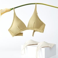 Soutien-gorge push-up sans armatures pour femme, modèle 6139 #   Soutien-gorge 3/4 à haute élasticité en tissu tricoté respirant avec bords ajustables en latex de gelée, taille plus