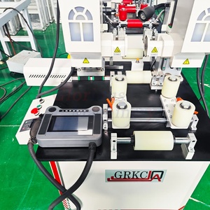 Ligne d'assemblage de profilés en aluminium à rupture de pont thermique PVC/UPVC pour portes <span class=keywords><strong>et</strong></span> fenêtres avec PLC, double angle, filetage par roulement, nouveau - Product Image 6