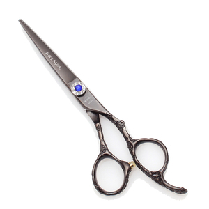 Forbici per Taglio Capelli 5.5'' 6'' AQIABI in Acciaio Giapponese, Forbici Sfilzatrici per Parrucchieri, Manico Nero Prugna A9002 - Product Image 2