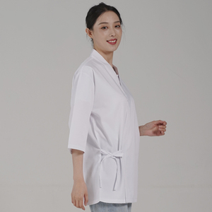 Ensemble de veste de chef japonaise unisexe élégante, vêtements de cuisine élégants <span class=keywords><strong>pour</strong></span> restaurant, bar et boulangerie - Product Image 3