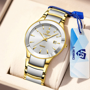 Relojes de Lujo Skmei L1034MTGD para Parejas, Reloj de Hombre de Acero Inoxidable Dorado, Resistente al Agua, Orologio Uomo - Product Image 3