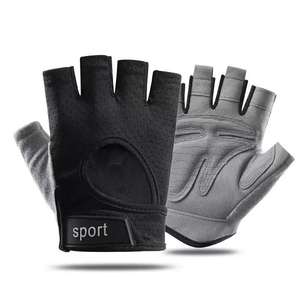 Gants de cyclisme d'été pour sports de plein air Sangle de poignet réglable demi-doigts antidérapants absorbant les chocs Gants de cyclisme de fitness pour - Product Image 4