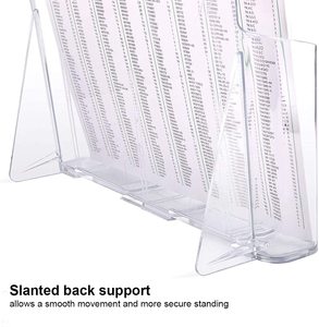 Di plastica acrilica supporto della letteratura trasparente flyer titolare supporto di carta, la rivista, brochure display del supporto o appeso a parete bracke - Product Image 5