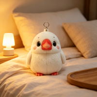Porte-clés en peluche perroquet personnalisé ODM/OEM, couleur au choix, écologique, mignon, pendentif animal en peluche, mini breloque de sac, jouet promotionnel