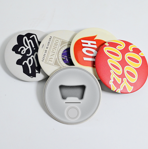 Hadiah Promosi 58mm OEM piring kaleng pembuka botol bir dengan Logo kustom tombol lencana kulkas magnet suvenir pesta - Product Image 2