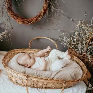 Thoáng khí đàn hồi ấm cúng được trang bị bông bassinet tấm Muslin bông bé bassinet tấm - Product Image 4