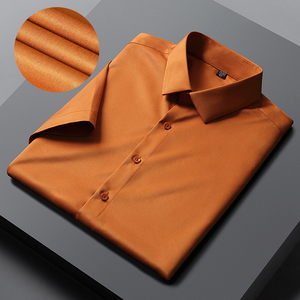 Chemise de luxe en soie de mûrier pure, coupe ajustée, élégante, avec tombé fluide et coutures renforcées - Product Image 3