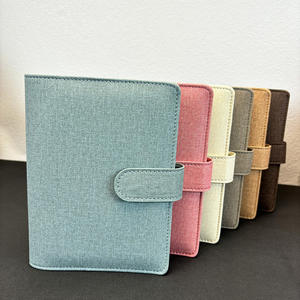 حلقات الأجهزة الذهبية مظاريف حشو النقدية نظام الميزانية منظم مخطط جمع A6 الميزانية الموثق المجلدات الجلدية النباتية - Product Image 2