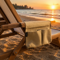 Sac de rangement portable Areffa pour chaise pliante de camping style glamping, avec poche latérale, idéal pour pique-nique et accessoires de camping