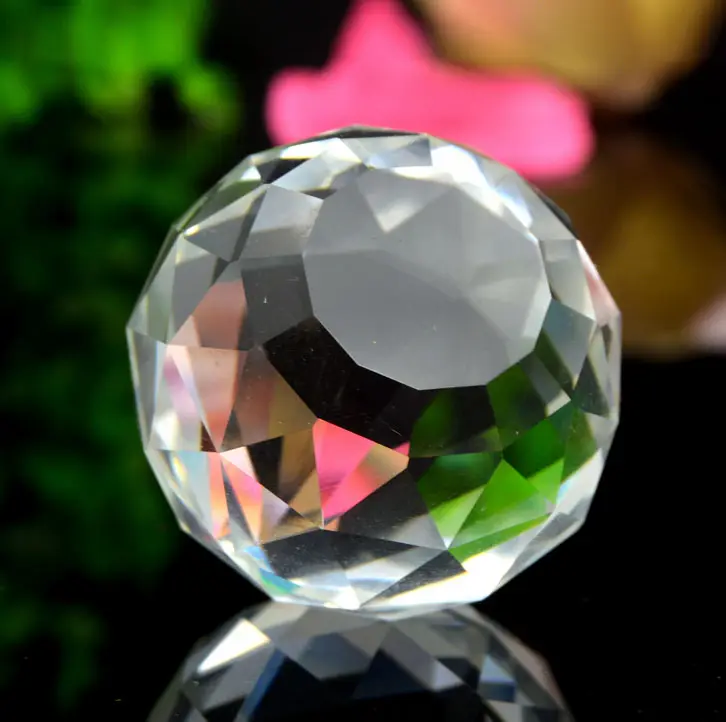 Esfera de cristal de vidro facetado MH-Q0243