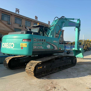 Excavatrice Kobelco SK210 d'occasion, système hydraulique puissant pour les travaux de construction, terrassement, stable, fiable, en stock, bon état - Product Image 1