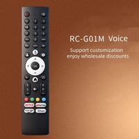 Télécommande vocale Bluetooth RC-G01M avec fonction d'apprentissage et code roulant pour SANSUI/Thomson Smart Tech HD IPTV - Personnalisable