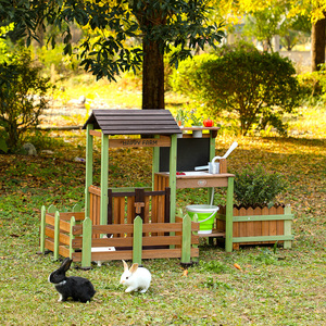 Nouvel ensemble de jeu d'extérieur en <span class=keywords><strong>bois</strong></span> CPC 2026 CE pour ferme, avec puits d'eau circulante, clôture, élevage d'animaux, jardinières et jouets d'observation de la croissance des plantes - Product Image 2