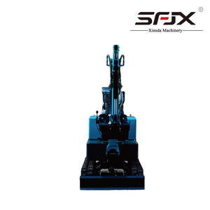 Excavatrice sur chenilles bleue avec bras et godet hydrauliques pour travaux de construction - Product Image 6