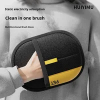 Brosse à gants électrostatique super épaisse en mousse pour épiler les chiens nettoyage facile brosse à poils longue et portable pour animaux en peluche et chats