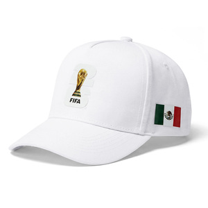 Casquette de baseball ajustable multicolores Coupe du Monde 2026 avec patch drapeau mexicain pour les fans de football et événements sportifs – Vente en gros - Product Image 5