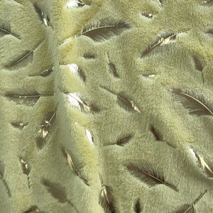 Meilleure vente 100% Polyester feuille impression or bronzé Minky Velboa tissu pour couverture - Product Image 6