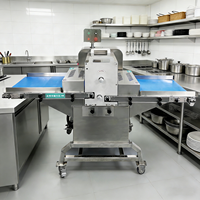 Nouvelle trancheuse à viande cuite MKQ à commande par variateur de fréquence 220V, entièrement en acier inoxydable 304, démontage facile