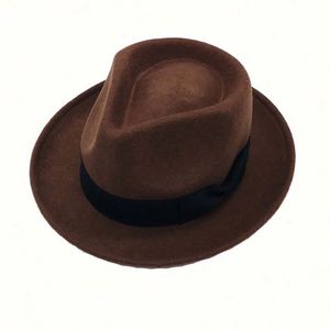 Chapeaux Fedora de style Indiana Jones pour femmes et hommes, 100% laine douce et pliable - Product Image 1