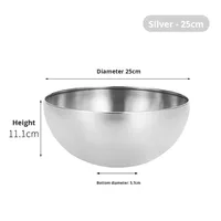 Bol à salade et nouilles en acier inoxydable Estick, poli, multi-usages, couleur dorée, résistant à la chaleur, pour soupes et préparations culinaires, idéal pour les fêtes