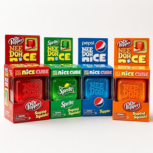 Needoh Squishy Sprite <span class=keywords><strong>Pepsi</strong></span> Dr Pepper, Cubo Antiestrés Sensorial de Gel de Soda, Regalo para Aliviar el Estrés - Product Image 1