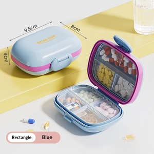 20 Grid Detachable Transparent Plastic <b>Earrings</b> Jewelry <b>Box</b> Portable Small Pill <b>Box</b> Multi-class Sorting <b>Box</b> - Product Image 2