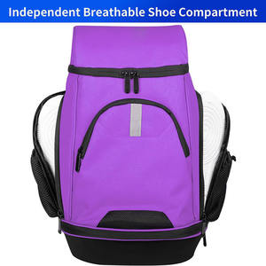 Muestra Gratuita de Bolsas Deportivas para Baloncesto con Forro de Nailon, Cremallera y Logotipo Personalizado, Mochila con Cordón para Gimnasio con Bolsillos - Product Image 6