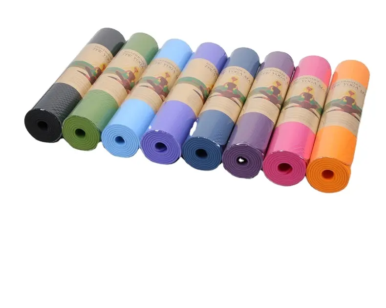 Antideslizante Doble capa Impresión personalizada Yoya Mat Tpe Yoga Mat/Manta de yoga