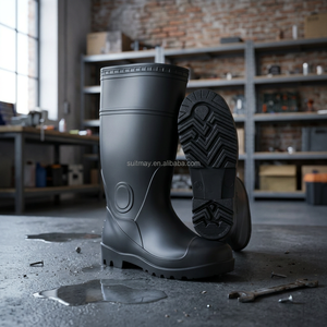 PVC Steel Toe CE Certified Safety <b>Boots</b> - Product Image 2