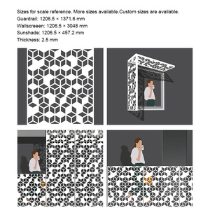 Écran de clôture métallique en aluminium personnalisé pour couper le jardin domestique Panneau en aluminium découpé au laser Écran de confidentialité - Product Image 5