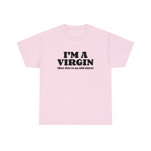 Maglietta I'm A Virgin unisex con scollo rotondo, maniche corte, in cotone, divertente maglietta con meme - Product Image 3