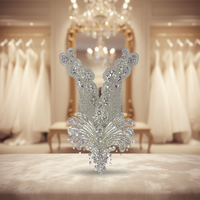Patchs de broderie personnalisés de bonne qualité, fait à la main, en cristal, strass, corsage, appliques pour robe, 50 pièces, W006