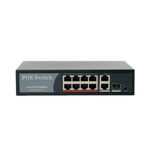 Commutateur PoE Gigabit 11 ports avec 8 ports PoE Gigabit et 1 ports SFP Gigabit - Product Image 1