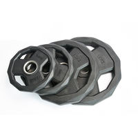 Rak Gym Cina dengan 50mm pelat Bumper kompetisi barbel hitam karet dan Set Halter perubahan fitur pelat