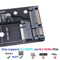 Konverter Kartu Adaptor M2 NGFF SSD ke 3 dengan Protokol Kunci B B&M untuk Faktor Bentuk 2230/2280/2242