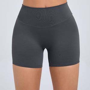 Femmes taille haute pêche hanche outillage Shorts serrés séchage rapide bouton élastique pantalons de <span class=keywords><strong>Yoga</strong></span> pour la course à pied Fitness motif solide-8019 - Product Image 2