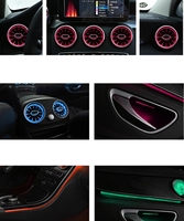 Buse de ventilation LED en forme de turbo pour voiture, 64 couleurs, éclairage d'ambiance, adaptable pour A/C/E/S/V/CLA/GLA/GLC W176 W205 W213