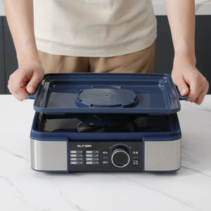 Vaporera Eléctrica de Gran Capacidad de 1500W, Olla Vaporera de Acero Inoxidable de 3 Niveles Extraíbles para Cocina Casera, Sunsir OEM/ODM - Product Image 2