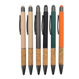 قلم 2 في 1 من المعدن ذو المقبض الناعم الصديق الصديق مع خشب k لرأس القلم بشعار مخصص هدية أعمال عالية الجودة - Product Image 5