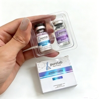 Étiquettes holographiques personnalisées en gros pour flacons de peptides, en PET, BOPP, vinyle, pour flacons de laboratoire de 3 ml, 5 ml, 10 ml