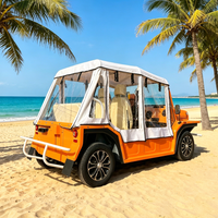 Voiture électrique Moke Beach Buggy 4 places, nouvelle conception, batterie lithium, certifiée EEC, 96V, version originale.