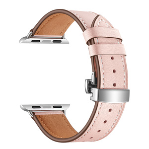 <span class=keywords><strong>สาย</strong></span>หนังสี<span class=keywords><strong>ช</strong></span>มพูสำหรับ Apple Watch Ultra 3 <span class=keywords><strong>สาย</strong></span>รัดข้อมืออัจฉริยะ แบบล็อคผีเสื้อ ถอดเร็ว <span class=keywords><strong>สาย</strong></span>นาฬิกาหนังแท้ - Product Image 3
