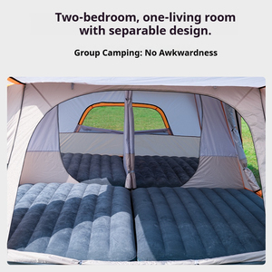 Family <strong>Camping</strong> <strong>Tarp</strong> Tent with Rooms 2 Bedroom 1 Living Room Waterproof Big Cabin Tents for 4-12 Person Outdoor Glamping <strong>Shelter</strong> - Product Image 4