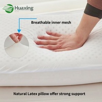 Oreiller en mousse de Latex haute élasticité avec trou respirant refroidissement et soutien de Massage du cou accessoire de literie gonflable