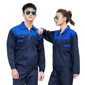 Factory Sales Long Sleeves Safety Uniform Professional Overall Work Suit Work Clothes Men