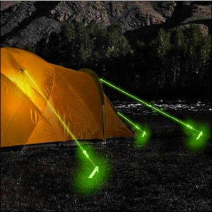 Luz nocturna fluorescente del fabricante, cuerda tejida de polipropileno PET, guía de tienda de campaña para exteriores y productos para acampar y senderismo - Product Image 5